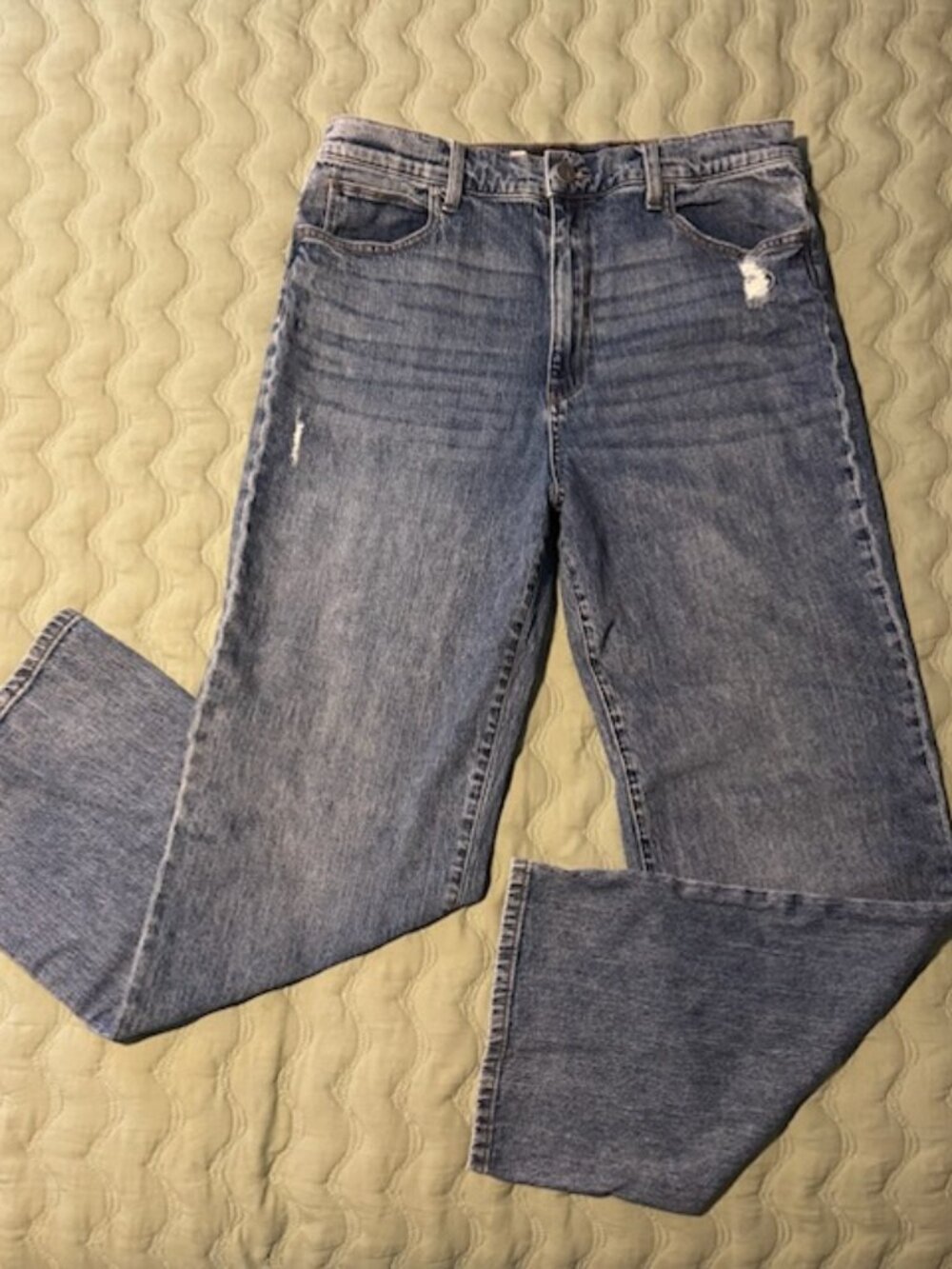 Women denim Kut From The Kloth high raise wide leg jean size 14